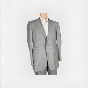 Tom Ford Gray Notch Lapel Sport Jacket Suit Coat 56 IT/ 46 Men’s